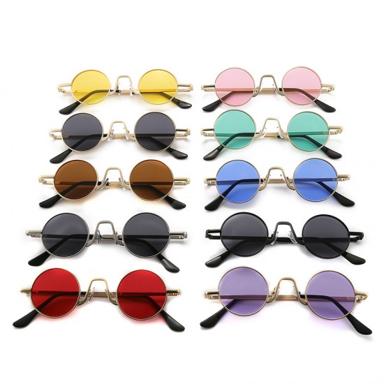 New retro metal polarized sunglasses, personalized street style UV protection sunglasses, men's toad driving sunglasses