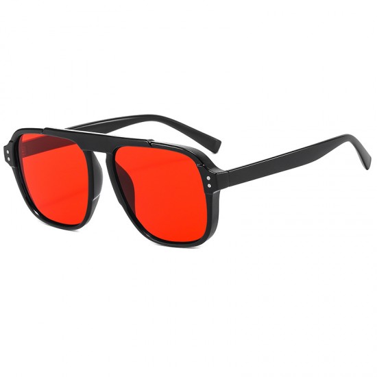 New single-beam fashion sunglasses for women, Instagram-style influencer cross-border sunglasses, European and American personalized retro sunglasses