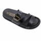 Wholesale Ladies Slippers Women's Summer Slippers, Fashionable Square-buckle Beach Shoes, Thick-soled Slippers