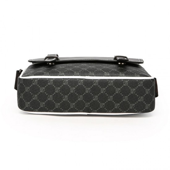 New men's casual single shoulder bag, trendy leather film men's chest bag, multi-functional travel bag, outdoor sports bag, casual crossbody bag for business commuting