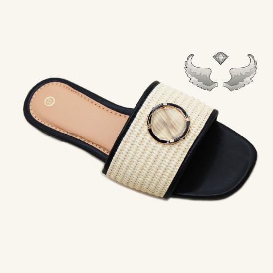 Surinamese cross-border women's craft shoes: fashionable, versatile, and durable slippers. Wholesale ladies slippers.