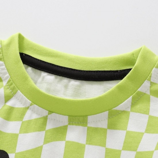 Children's comfortable cotton underwear sets, cute cartoon soft and breathable pajamas for boys and girls, autumn and winter autumn clothes and long johns