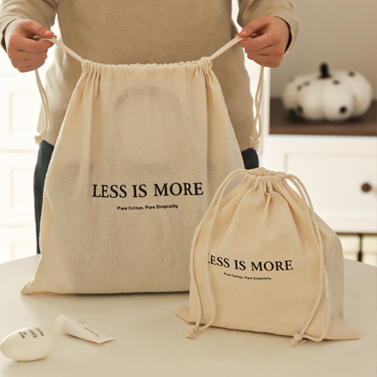 Cotton and Linen Drawstring Travel Bag, Multifunctional Luggage Storage Bag, Dust Bag for Household Bags and Miscellaneous Storage Bags