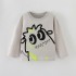 Boys' autumn and winter styles, European and American children's T-shirts, long-sleeved base layers, autumn children's tops.