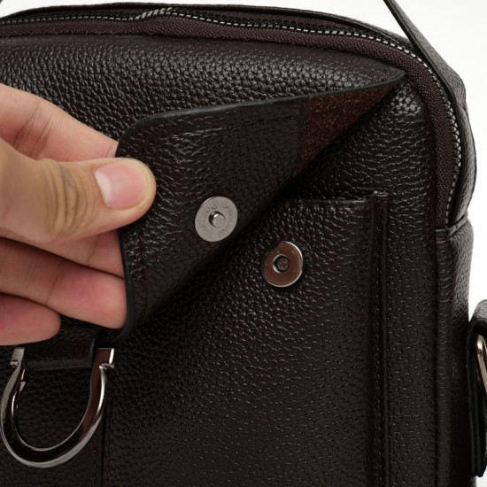 Men's single shoulder bag, new style fashionable official briefcase handbag, business elite cross-body bag, urban casual men's bag