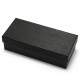 Wholesale glasses case set, simple black, portable, upper and lower lid packaging, pressure-resistant storage box.