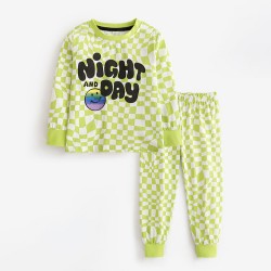 Children's comfortable cotton underwear sets, cute cartoon soft and breathable pajamas for boys and girls, autumn and winter autumn clothes and long johns