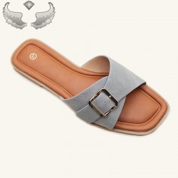 Cape Verde cross-border direct sales of fashionable square-toed flip-flops, non-slip outdoor slippers