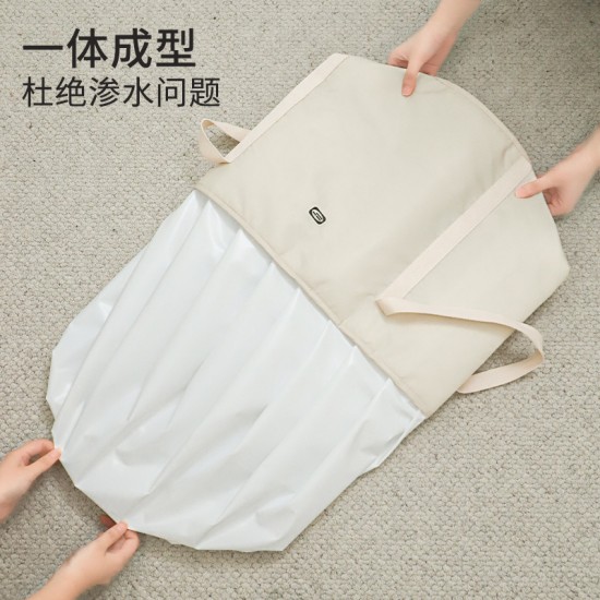 Satin breathable down jacket storage bag, large-capacity silk quilt compression bag, household clothing storage bag