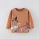 Boys' T-shirts, new autumn styles, European and American children's stylish little boy's round-neck cotton long-sleeved base tops