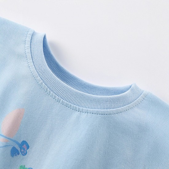 Girls' suits, new autumn and winter styles, European and American children's round-neck long-sleeved sweatshirts, stylish little girls' casual two-piece suits