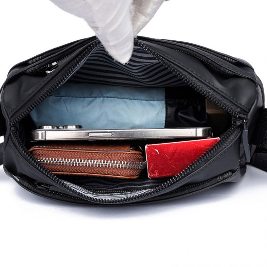 New men's chessboard pattern men's single shoulder bag, casual travel trendy crossbody bag, urban street casual men's bag