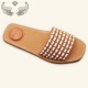 US Wholesale Cross-Border New Summer Hand-Woven Fashionable Versatile Women's Slippers