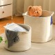 Factory-direct thickened cotton string storage basket, multifunctional snack, toy, and sundry storage basket, large-capacity laundry basket