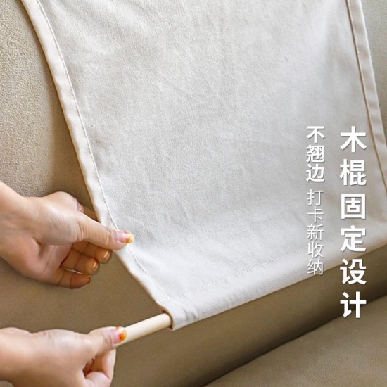 Simple Japanese-style canvas lunch bag, portable, thickened aluminum foil insulated lunch bag, Nordic-style portable lunch box