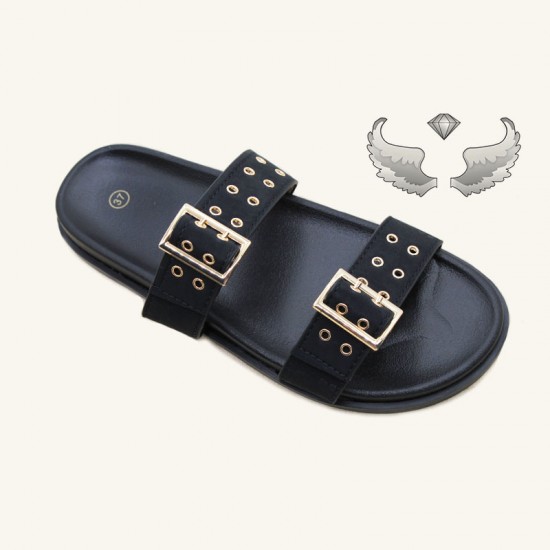 Chaozhou women's cross-border flat-soled hollow rhinestone flip-flops for outdoor use, wholesale slippers.
