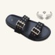 Chaozhou women's cross-border flat-soled hollow rhinestone flip-flops for outdoor use, wholesale slippers.