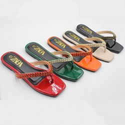 Women's shoes, light luxury pearl rhinestone women's slippers, ready for export