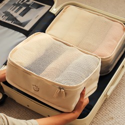 Factory-direct, thickened canvas sofa side storage bag with paper drawer and hanging remote control storage bag