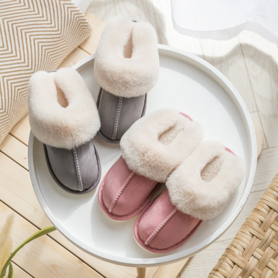 Waterproof and Non-Slip Cotton Slippers for Men and Women, Trendy and Stylish Winter Home Warm Couple Plush Shoes