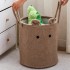Pure Time carefully selected cartoon living room children's toy storage bin, thickened lambswool large-capacity laundry hamper.