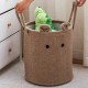Thickened lambswool cartoon storage Large-capacity children's toy storage bucket, multifunctional laundry basket for the living room and bedroom.