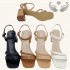 High-quality Fashion Women's Sandals: Factory-made high-heeled sandals for women, fashionable and handcrafted.