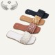 Wholesale women's fashion slippers, women's summer outdoor craft shoes, flat shoes.