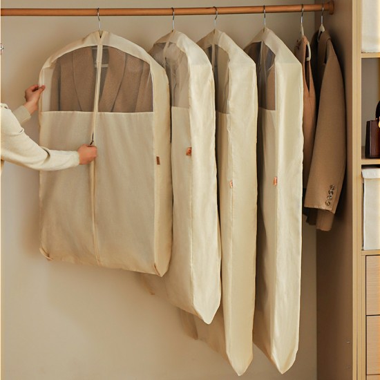 Simple time multi-layer storage, large-capacity hat and clothing storage bag, foldable hanging storage bag