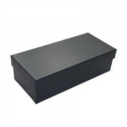 Wholesale glasses case set, simple black, portable, upper and lower lid packaging, pressure-resistant storage box.