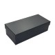 Wholesale glasses case set, simple black, portable, upper and lower lid packaging, pressure-resistant storage box.