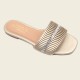 High-quality ladies' slippers: cross-border slippers, new rhinestone flat slippers for women