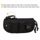Tactical outdoor portable eyeglass case, protective box, nylon hard-shell eyeglass case, Molle system sunglasses case, eyeglass bag (RANDOM COLOR)