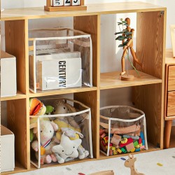 Ins Korean-style transparent children's plush toy storage bin, large-capacity doll and Lego building block storage bin