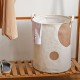Tianshan cotton and linen fabric household large-capacity waterproof laundry basket, bedroom and living room sundry toy storage bin, laundry basket