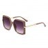 New classic square-frame retro sunglasses, trendy cross-border sunglasses, slimming UV protection for women