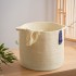 Factory-direct thickened cotton string storage basket, multifunctional snack, toy, and sundry storage basket, large-capacity laundry basket