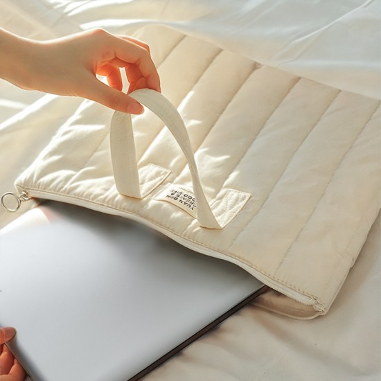 High-quality nylon waterproof 14-inch shockproof laptop bag, large-capacity, thickened aviation cotton lining for tablets