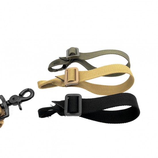 Amazon multi-functional tactical nylon webbing belt BB snap hook lashing rope scar single-point backpack strap P90 M4 connection buckle (RANDOM COLOR)