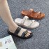 Maldives direct sales of breathable, lightweight, non-slip rhinestone flip-flops, wholesale slippers.