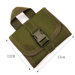 Mother and son single-link clip bag, accessory handgun clip bag, field combat vest hanging bag, tactical storage bag, field CS. (RANDOM COLOR)