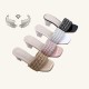 Hot-selling women's slippers, wholesale fashionable diamond-studded high-heeled shoes, comfortable and casual slippers.