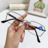 New retro, old-money style cat-eye sunglasses for women, high-end, popular influencer-style glasses, UV-blocking metal sunglasses.