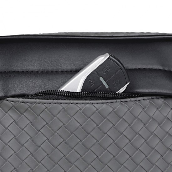 New style handbag for casual wear with woven texture, men's cross-body bag for business and casual wear, trendy casual bag for cross-body carrying, high-quality simple handbag with grip for men