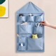 Simple Thickened Cotton Canvas Children's Cute Hanging Bags, Large-Capacity Fabric Storage Bags for Doors and Walls