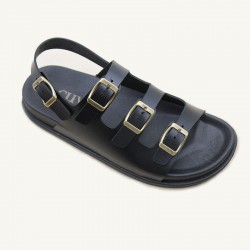 Factory direct sale, thick-soled buckled sandals, fashionable casual beach shoes for women, craft shoes, ladies sandals.