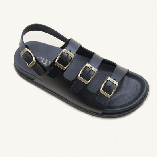 Factory direct sale, thick-soled buckled sandals, fashionable casual beach shoes for women, craft shoes, ladies sandals.