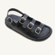 Factory direct sale, thick-soled buckled sandals, fashionable casual beach shoes for women, craft shoes, ladies sandals.