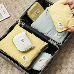 Nylon suit travel luggage organizer, underwear storage bag, multifunctional clothing compartmentalizer