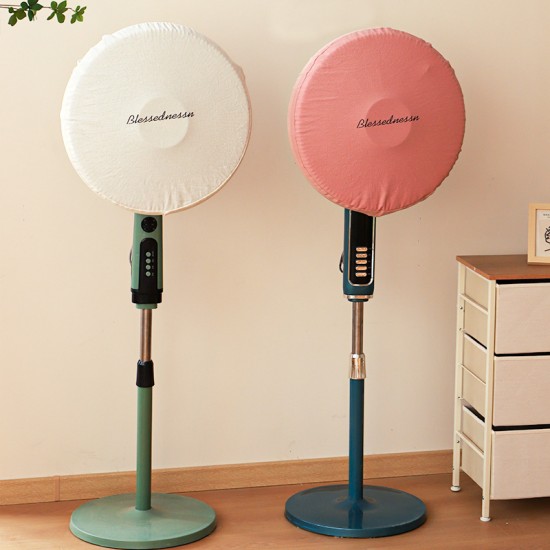 Premium Washed Cotton Stretch Fan Dust Covers, Round Fabric Floor-Mounted, Available in Various Sizes